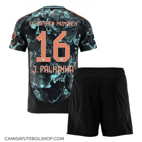 Camisa de time de futebol Bayern Munich Joao Palhinha #16 Replicas 2º Equipamento Infantil 2024-25 Manga Curta (+ Calças curtas)